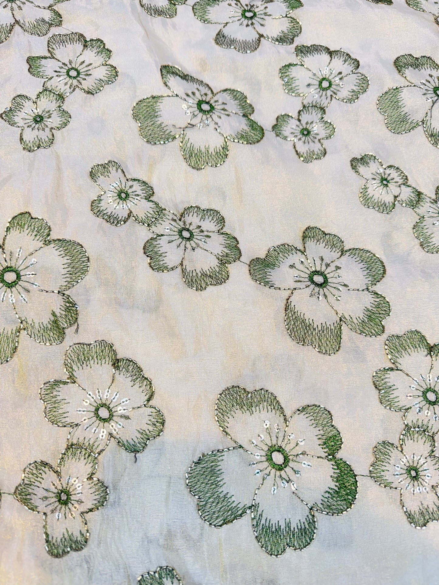 Dybale Luxury Floral Fabric – 44 Inches Width