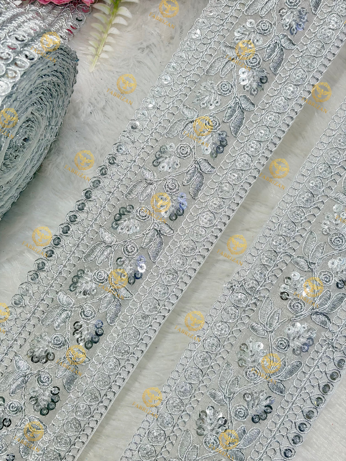 Premium Maharani Gold Zari Embroidered Lace 3inch (pack of 9 meter ) Saree border, lehenga, blouse, dupatta, gowns
