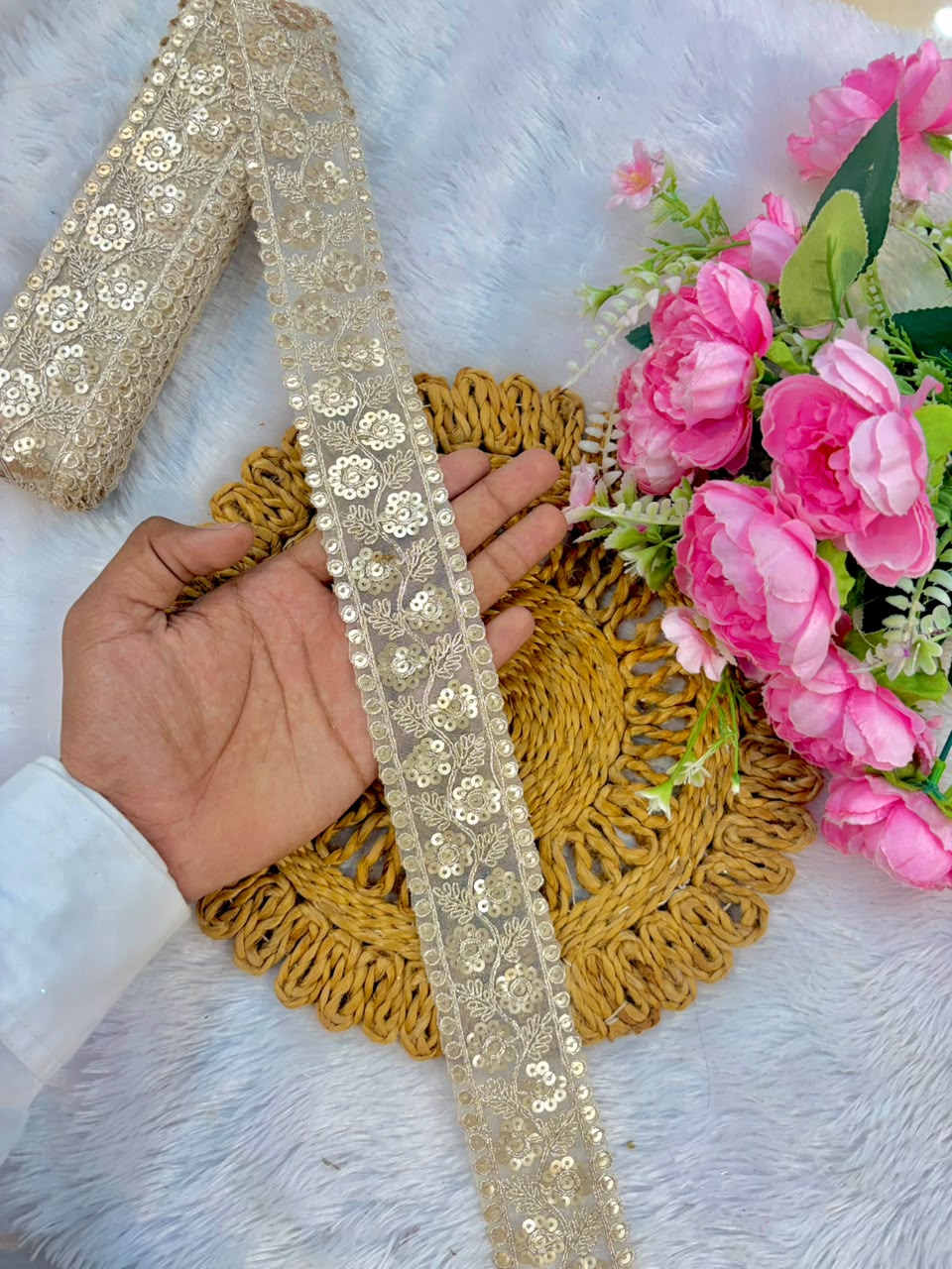Exclusive Lace border pack of 9metrr