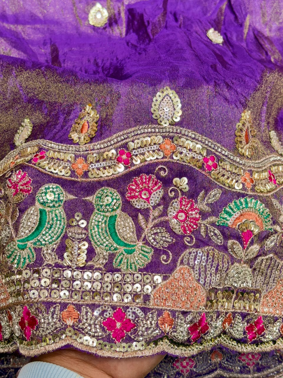 Premium Pure Viscose Tissue Fabric – Royal Purple WIDTH 44