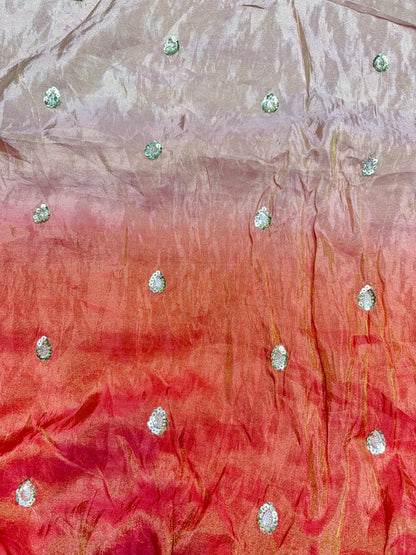 Premium Pure Viscose Tissue Fabric – maggam work  WIDTH 44