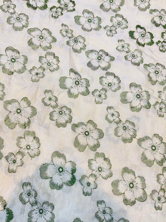 Dybale Luxury Floral Fabric – 44 Inches Width