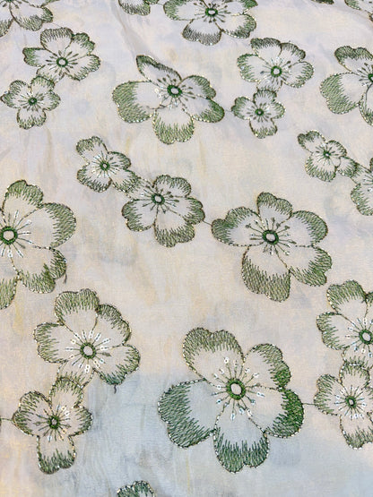 Dybale Luxury Floral Fabric – 44 Inches Width