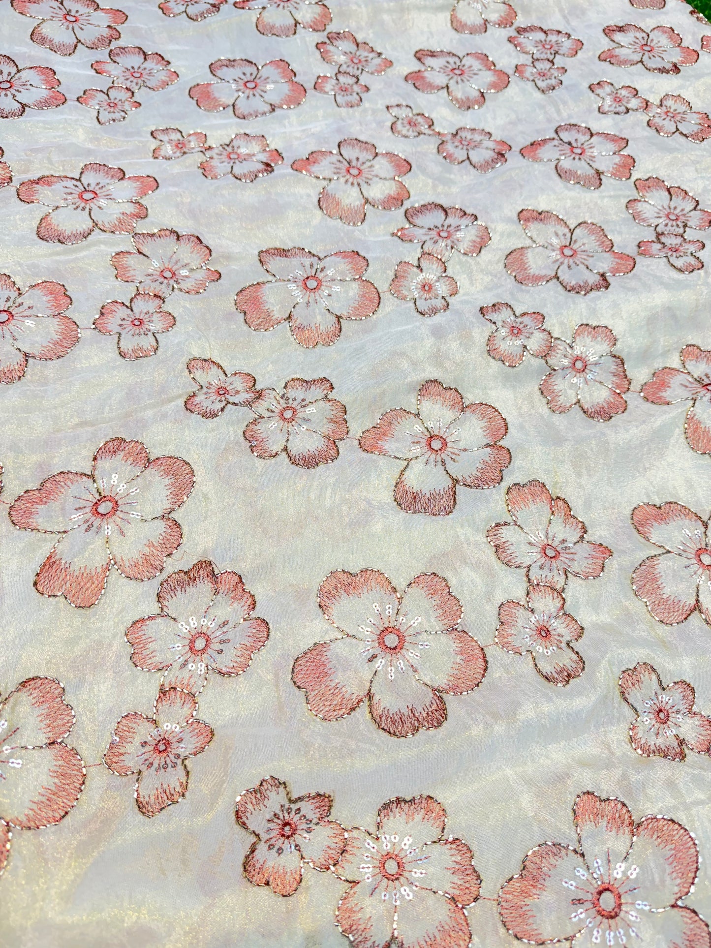 Dybale Luxury Floral Fabric – 44 Inches Width