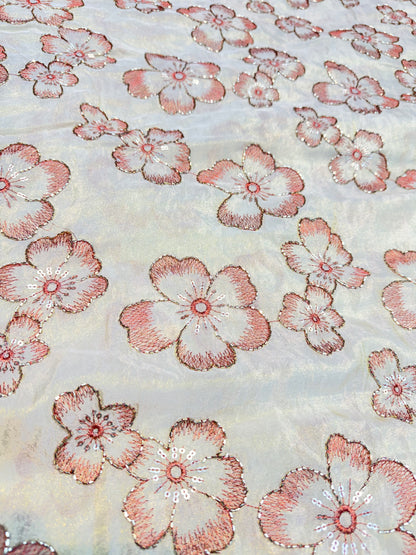 Dybale Luxury Floral Fabric – 44 Inches Width