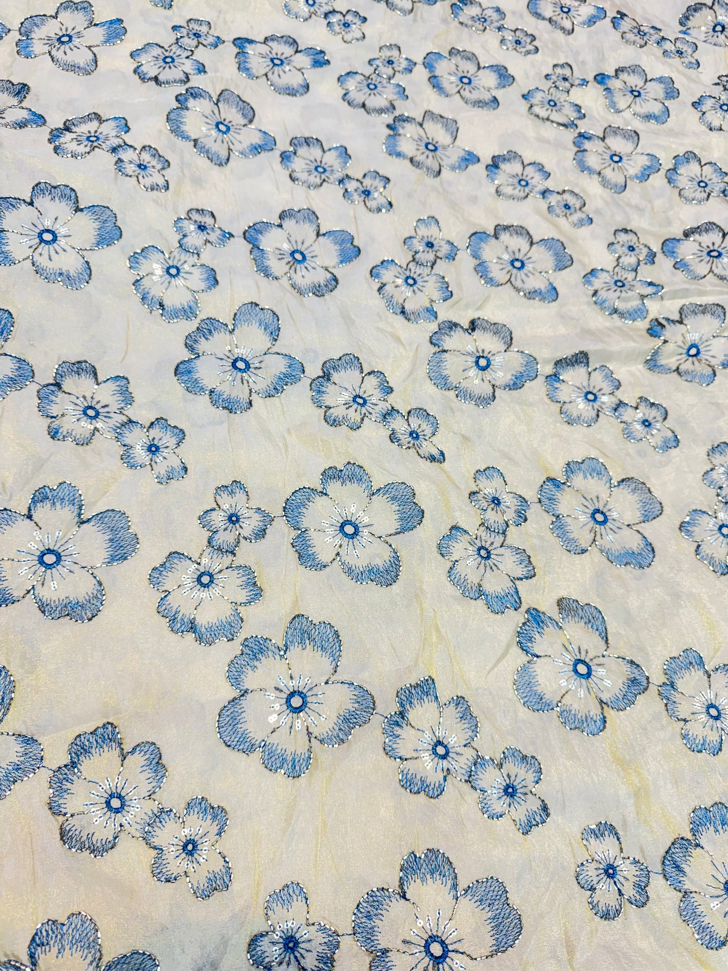 Dybale Luxury Floral Fabric – 44 Inches Width