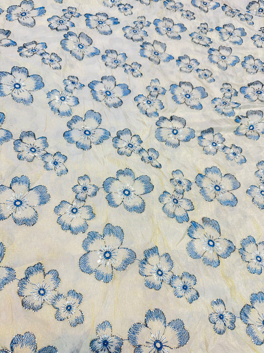 Dybale Luxury Floral Fabric – 44 Inches Width