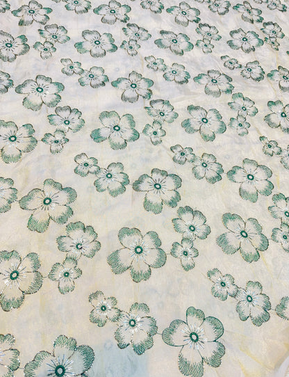 Dybale Luxury Floral Fabric – 44 Inches Width