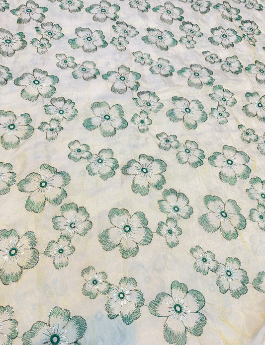 Dybale Luxury Floral Fabric – 44 Inches Width