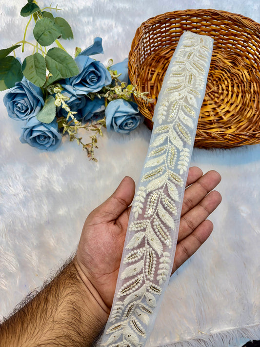 Premium Designer Dayable Lace – 9 Meter Decorative cutwork design lace