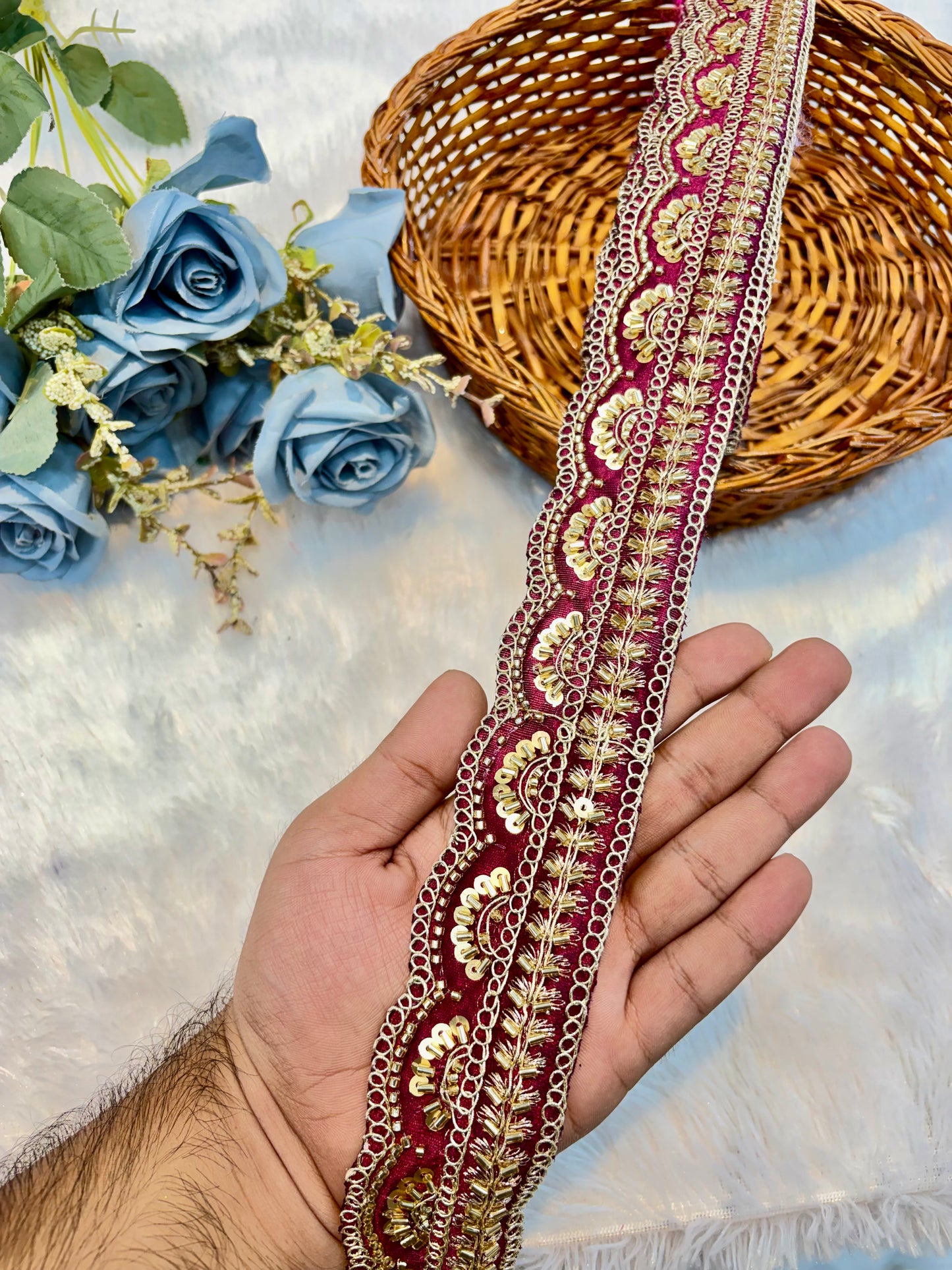 Premium handmade Designer Lace – 9 Meter Premium Decorative Lace (vine)