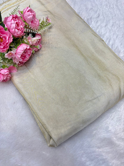 Premium quality Plain viscouse tissue silk( dyble✅)44inch width