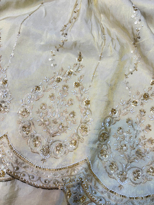 Premium Celestia Viscose Tissue Handwork Fabric 54inch width ( Dyble ) ✅